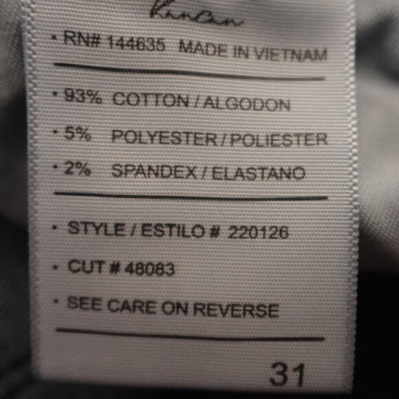 Kancan Jeans Curvy High Rise Ankle Skinny Women's 31 Dark Wash Blue Denim - Picture 10 of 10